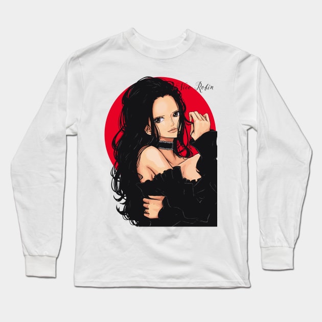 Nico Robin One Piece Fashion Long Sleeve T-Shirt by KDungUniversal